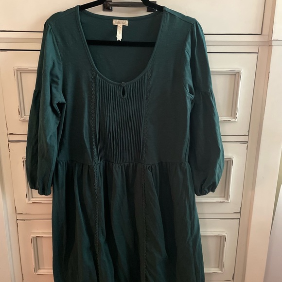 Matilda Jane dress Nadine fancy Charlie. Forrest green VGUC size Large - Picture 6 of 6